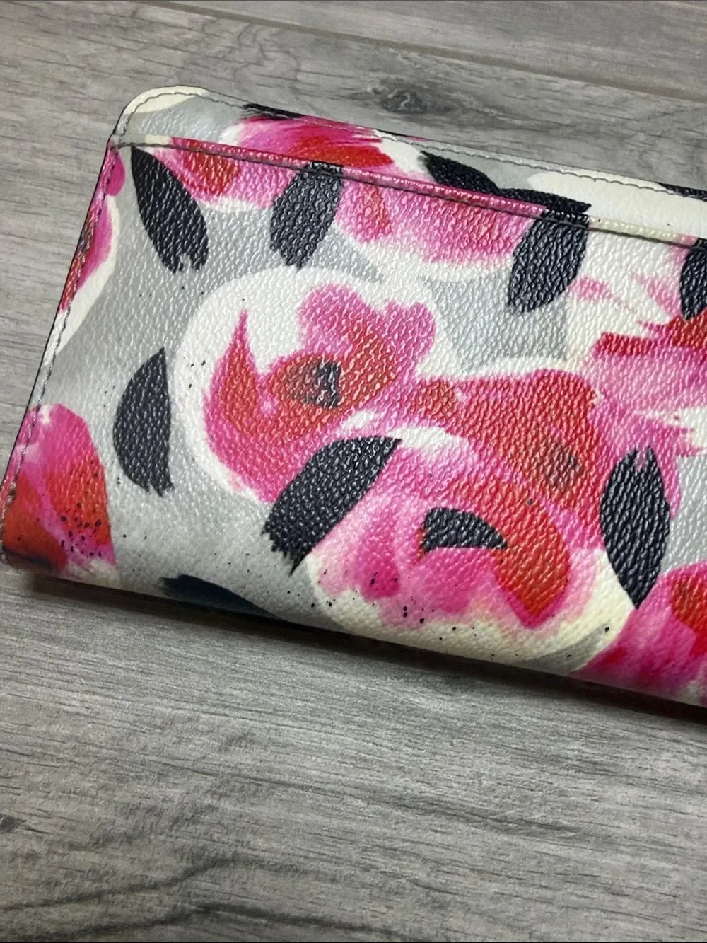 kate spade Grove Street Pink Floral Zip-Around Wallet